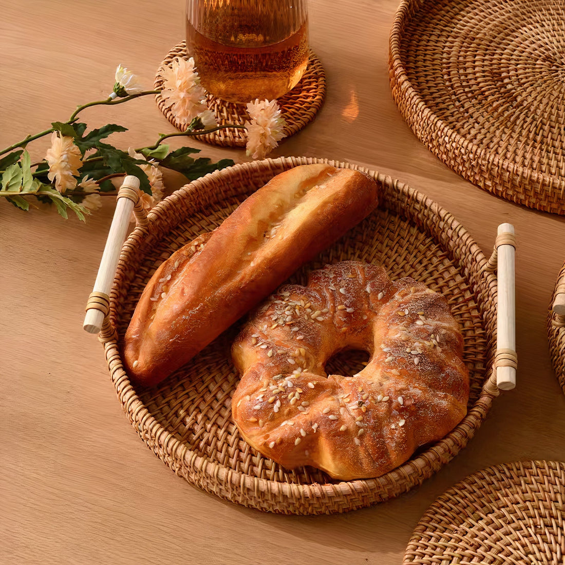 Alças Wicker Tray