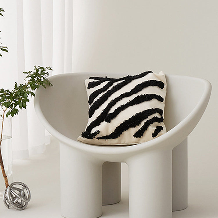 Animal Print Embroidered Pillow Cover