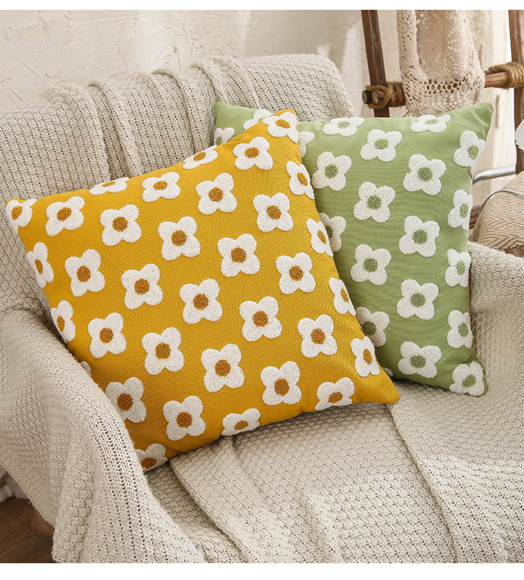 Florzinhas Embroidered Pillow Cover