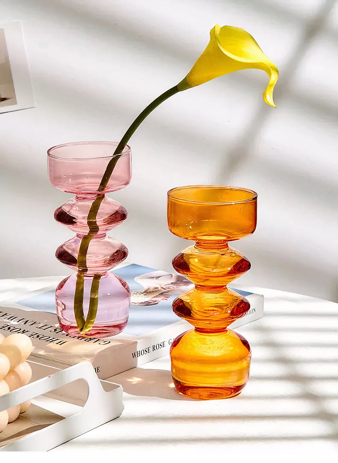 Diamond Glass Candle Holder and Vase