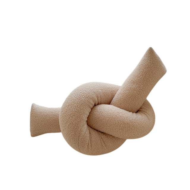 Ball-Shaped Bouclé Throw Pillow - Military Green