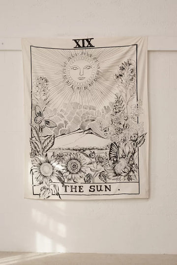 Tarot Vintage The Sun Wall Banner