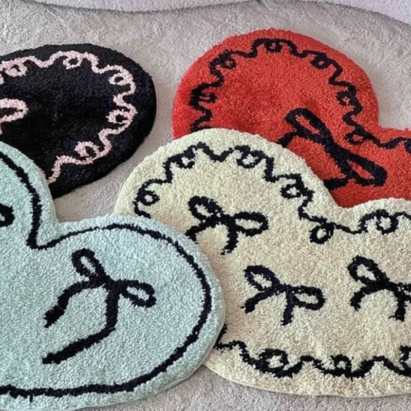 Tufado Antiderrapante Coração Rug