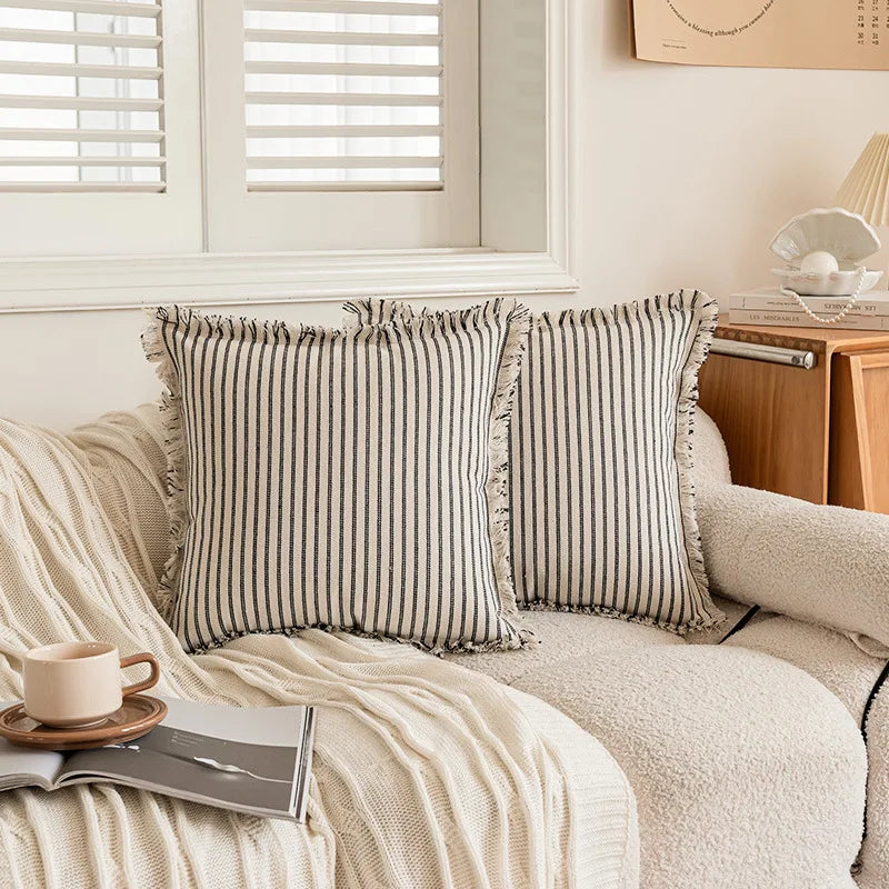 Striped Pillow Cover