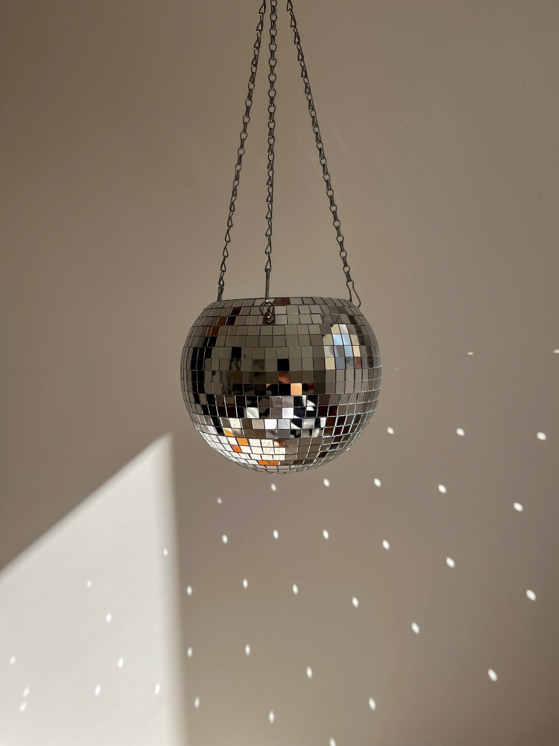 Disco Ball Hanging Planter