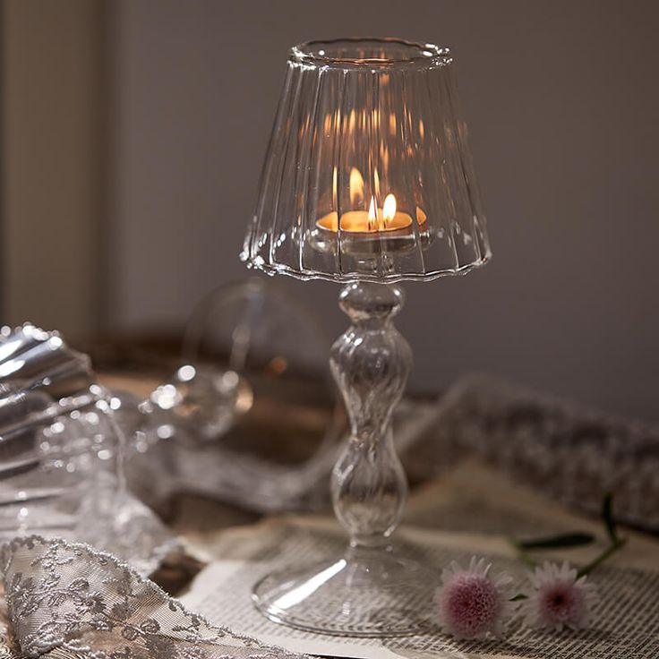 Lamp Glass Candle Holder